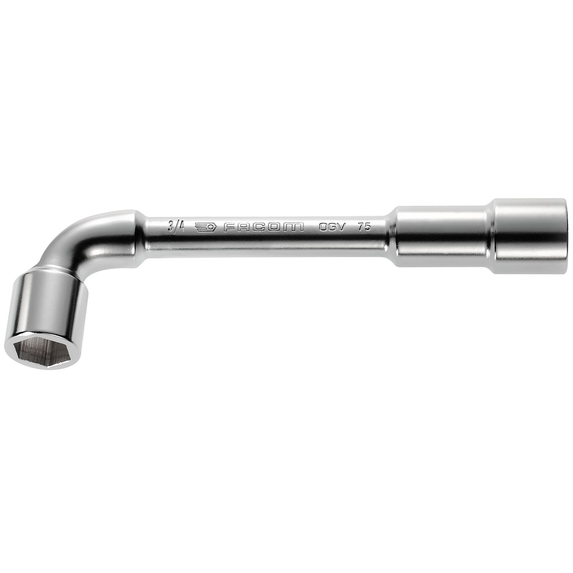 Angled-socket wrench, (6 x 6 point), 13/16"
